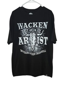 WACKEN 2015 VINTAGE ROCK BAND TOUR TEE FROM THE WACKEN OPEN AIR FESTIVAL.SIZE XL